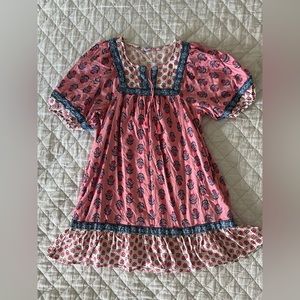 Old Navy Puff Sleeve Printed Swing Dress